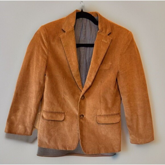 Class Club Blazer Jacket WOMENS 10/12 Tan Brown Collegiate Academia Boho Vintage - Picture 1 of 10